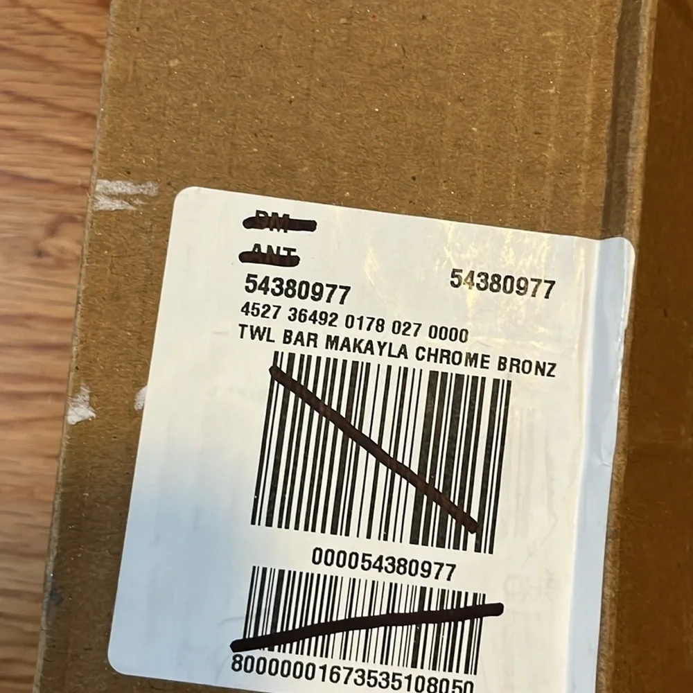 Anthropologie or Mikayla Lucite Towel Bar Size 18” NIB
